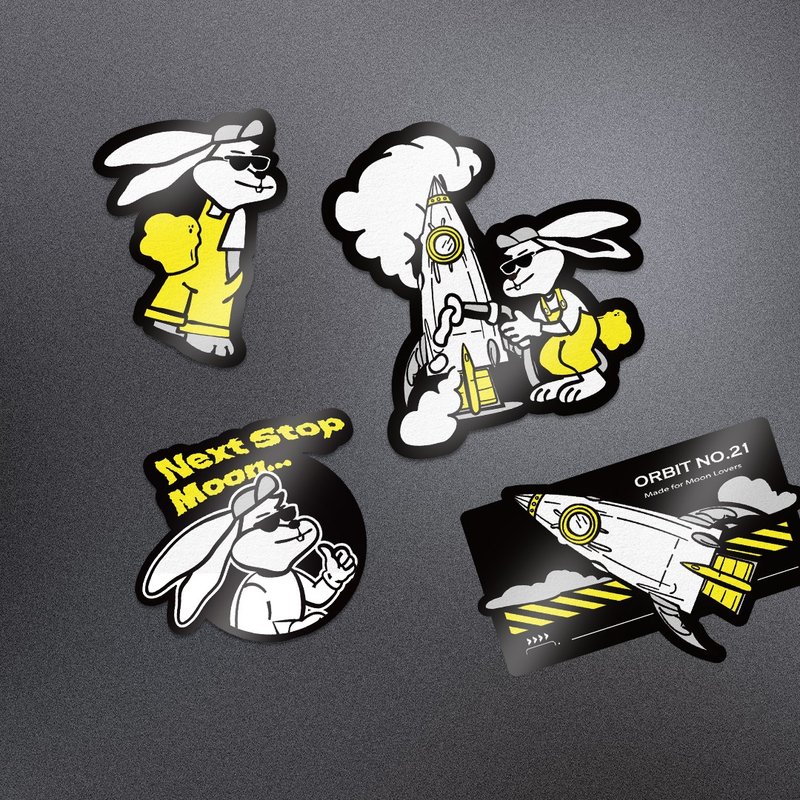 【預購】潮兔微防水貼紙 Sticker - 貼紙 - 紙 透明
