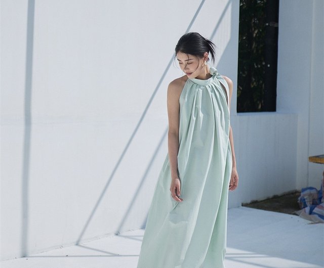 ミントマンボホルタートップ/ドレスサマーフォゲッタブルノースリーブ