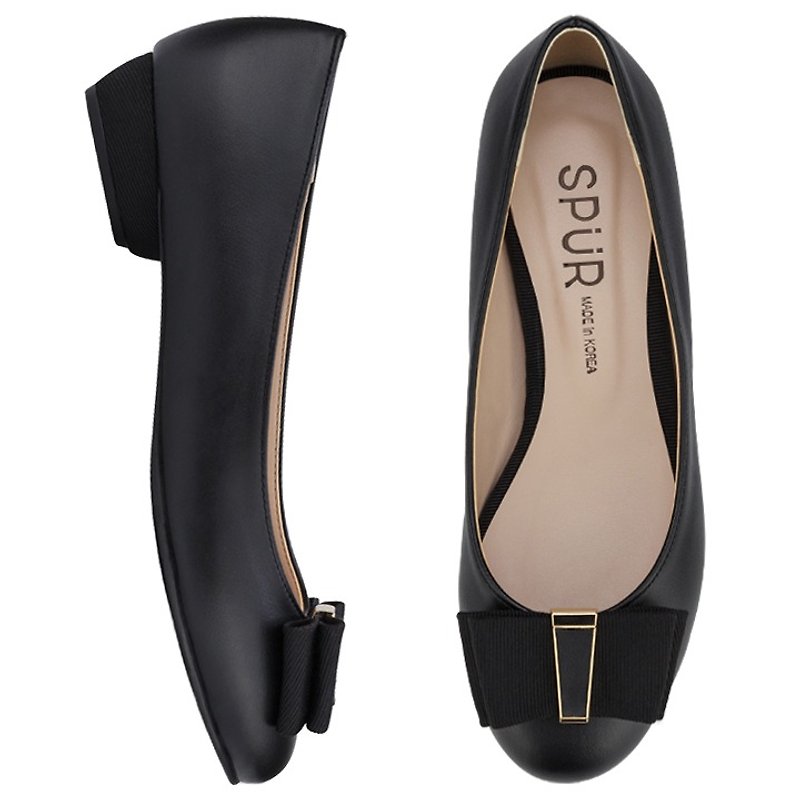 PRE-ORDER – SPUR NEATLY GIRL FLATS LS7006 BLACK - รองเท้าลำลองผู้หญิง - วัสดุอื่นๆ 