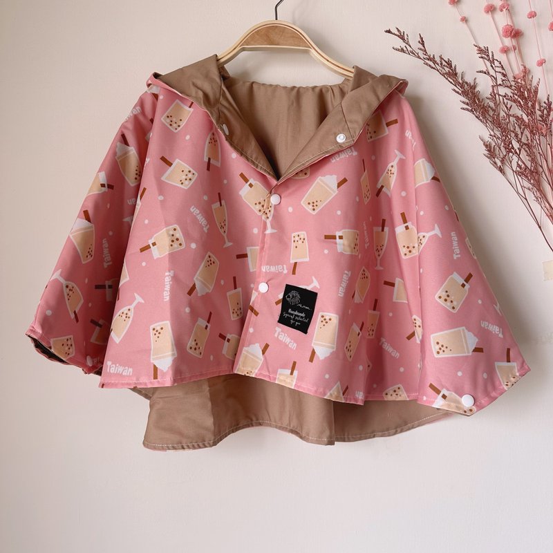 ピンクパールエルフマント 防水・防風（軽量） - キッズレインコート - 防水素材 