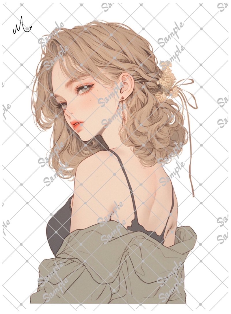 オリジナル人物ステッカー - 貼紙 - 紙 