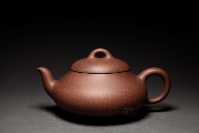 【漢棠石瓢】炎黃大地藝術 胖老闆 龍山堂 傳統手工 天青泥180cc - 茶壺/茶杯/茶具 - 陶 咖啡色