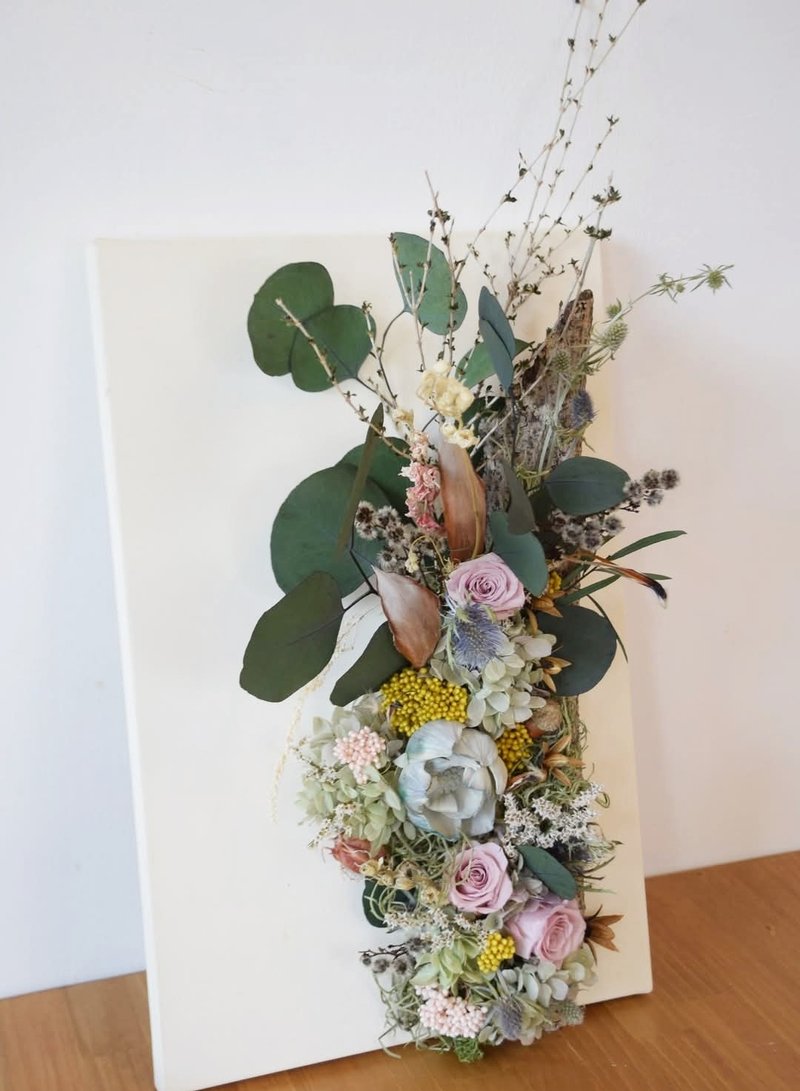 永生花畫布壁飾掛花 - 乾燥花/永生花 - 植物．花 