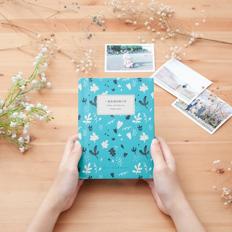 Customized hardcover hand-made photo album [Cool Summer Leaves] photo book/anniversary/couple/commemoration/Christmas gift - Photo Albums & Books - Paper 