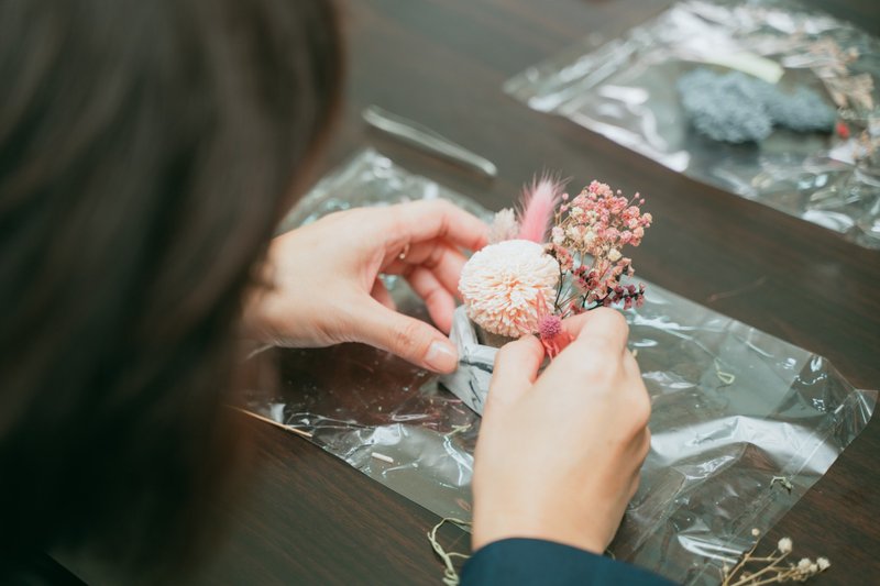 Plant sense diffuser small table flowers with instructional video dried flowers preserved flowers for beginners and parents - จัดดอกไม้/ต้นไม้ - พืช/ดอกไม้ หลากหลายสี