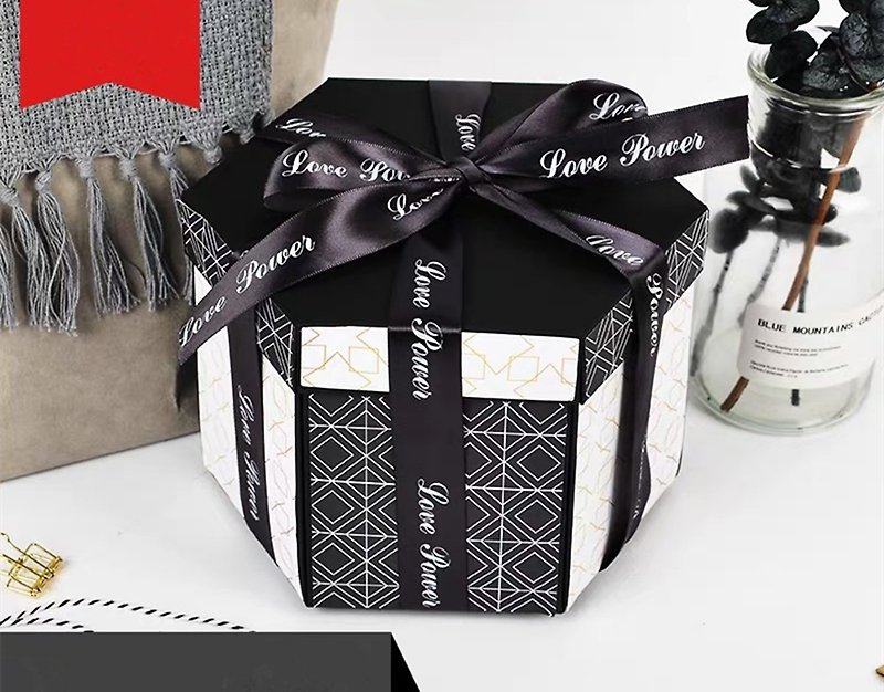 Gift Box Gift Box Gift Set Gift Boyfriend Gift Valentine's Day Gift Box, Christm - อัลบั้มรูป - กระดาษ สีดำ