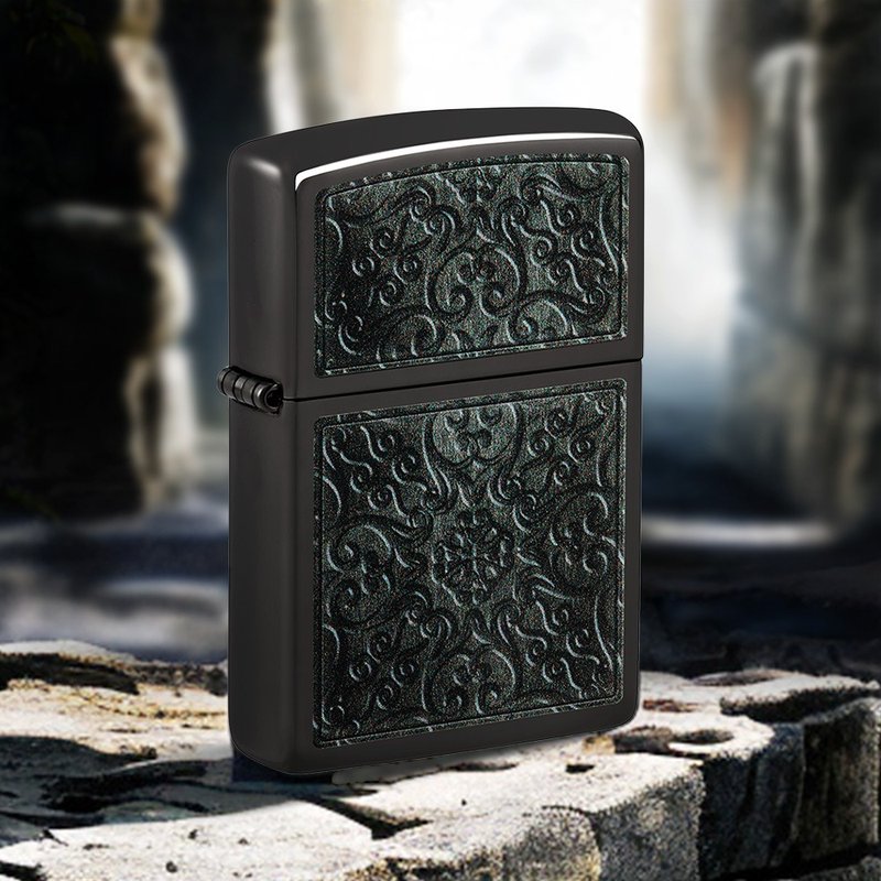 【ZIPPO官方旗艦店】圖樣設計防風打火機 48961 - 其他 - 銅/黃銅 黑色