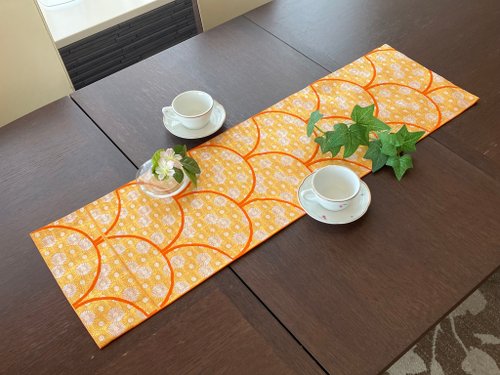 専用◼︎C855◼︎高級袋帯 テーブルランナー(〜430cm) 豪華 着物の帯のテーブルランナー 正絹 - ショップ Japanese