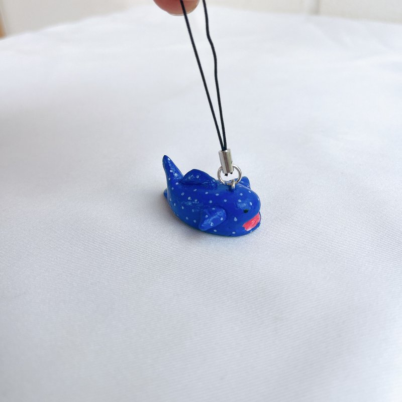 Whale Shark Clay Keychain | Cute Handmade Phone Charm - 手機配件 - 黏土 