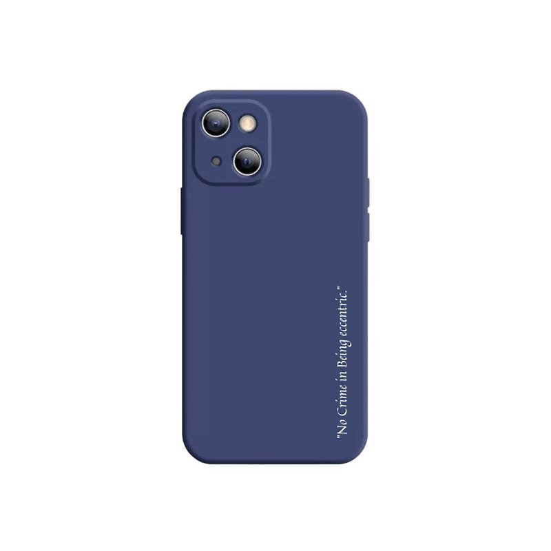 【Exclusive Design】No crime in being eccentric | iPhone case - Phone Cases - Silicone Blue