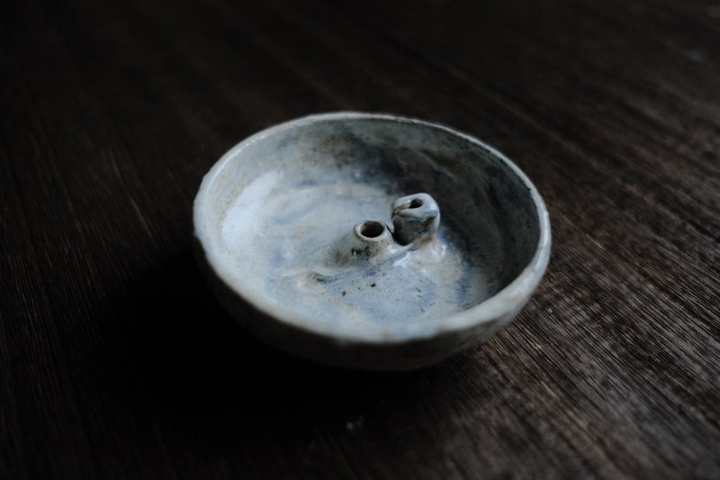 寂滅・薩婆訶・多用途香盤6 - 香氛/精油/擴香 - 陶 白色