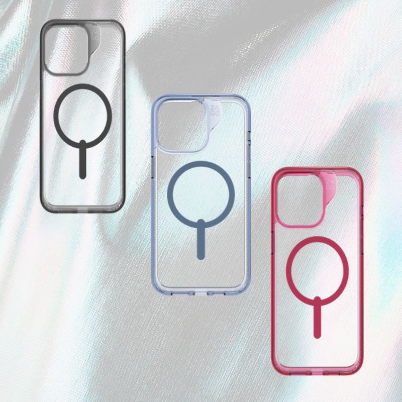 ZAGG iPhone 15 Santa Cruz Snap Graphene Magsafe Clear Case - เคส/ซองมือถือ - พลาสติก หลากหลายสี