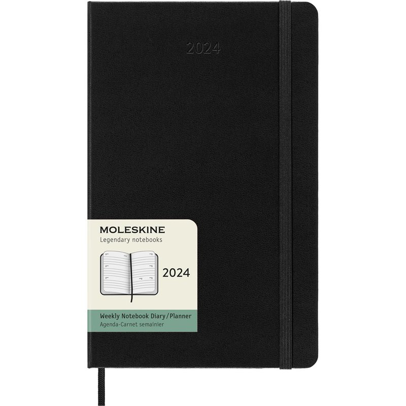 _勿上架__勿上架_MOLESKINE 2024 橫式週記 12M 硬殼 L 型 黑 - 筆記本/手帳 - 紙 黑色