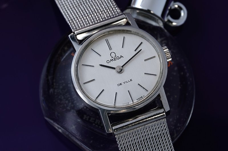 Omega De Ville 1970s cal.630 vintage three-pin three-dimensional time scale Omega women - Women's Watches - Stainless Steel Silver