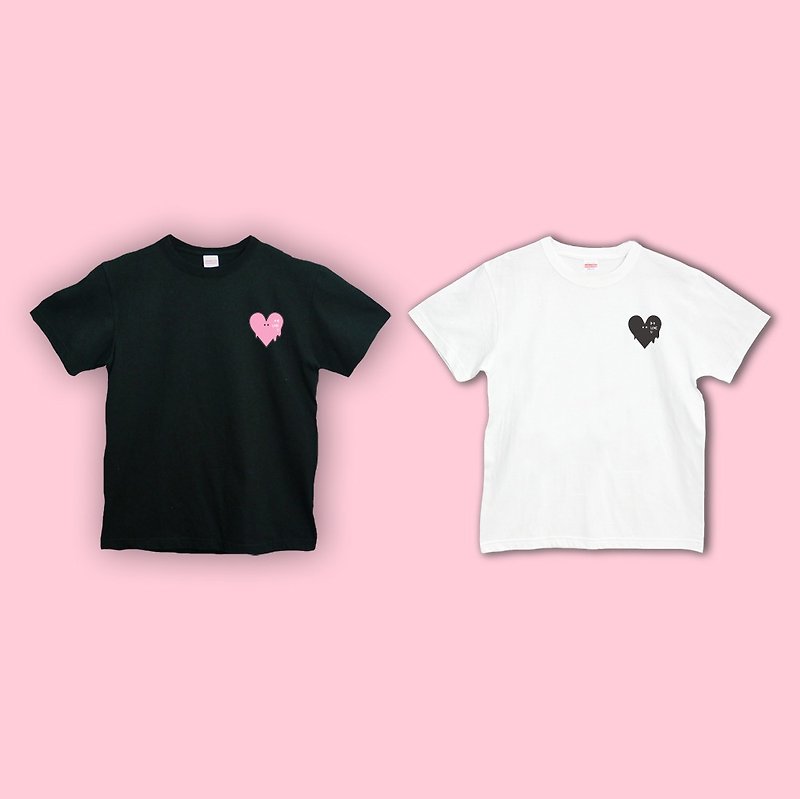 [Customized gifts] LOVE U cotton soft and neutral T-shirt - เสื้อฮู้ด - ผ้าฝ้าย/ผ้าลินิน สีดำ