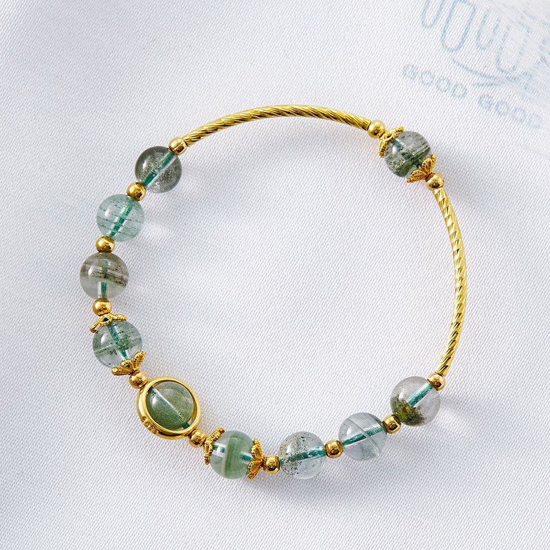 Benefactor Luck Natural Green-Phantom Crystal Bracelet (Consecration included) - Bracelets - Crystal Green