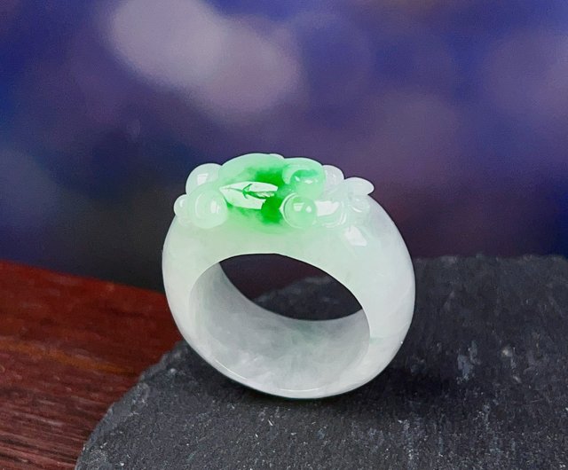 14KGF Green jade pierce[kgf3966]        