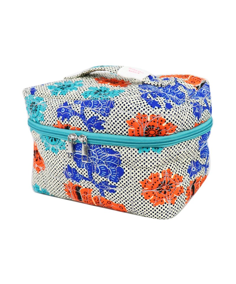 quilt box bag(SEA BED) - กระเป๋าถือ - เส้นใยสังเคราะห์ ขาว