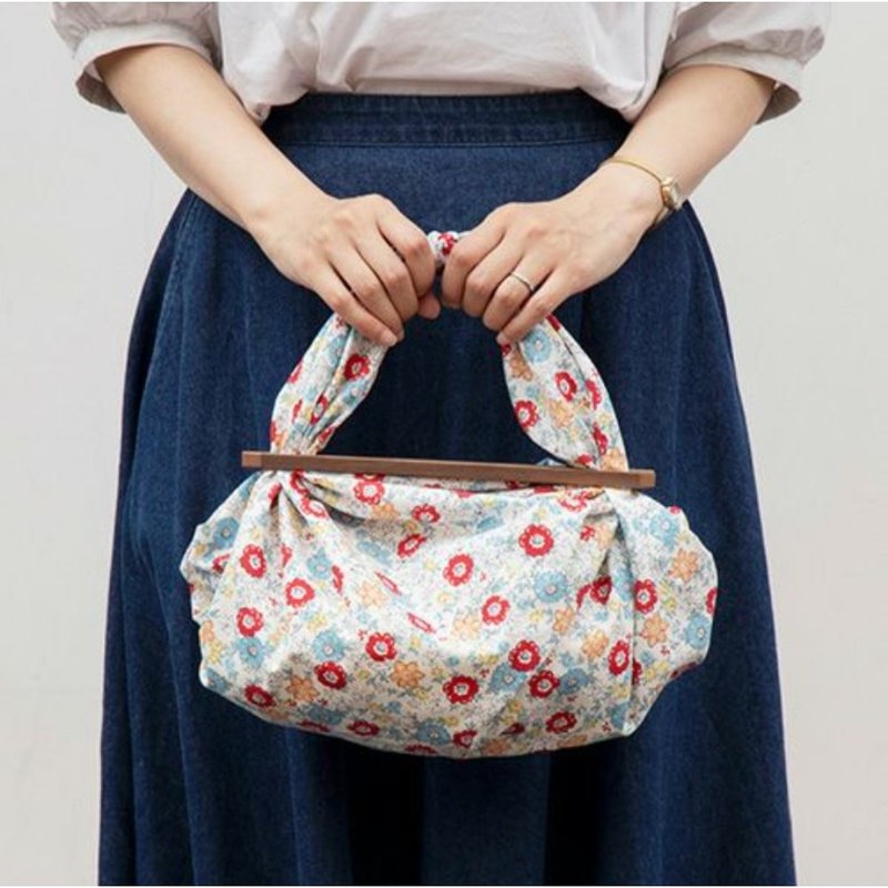 京都風呂敷包巾-小晴 二巾-迷你花束 - 手帕 - 棉．麻 