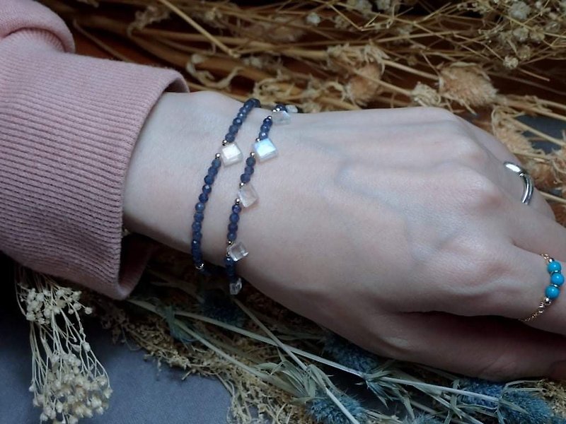 Diamond Super Moonlight Small Design - Bracelets - Gemstone Blue