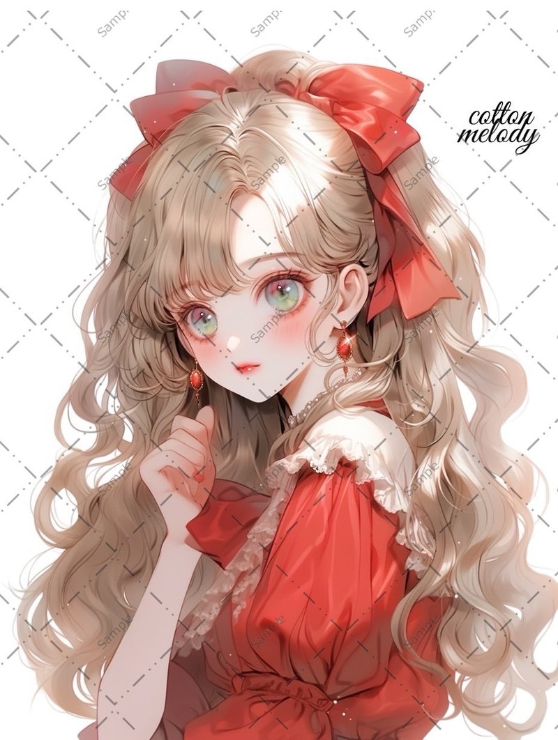 original sticker no.608B 人物ステッカー オリジナルステッカー 人物ステッカー 女の子ステッカー オリジナル人物ステッカー - 貼紙 - 紙 