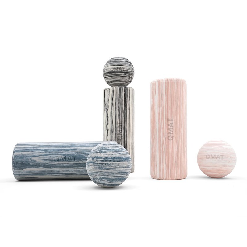 【QMAT】MiNiポール / MiNiポールセット 台湾製 (MiNiヨガポール、筋膜ボール) - エクササイズグッズ - その他の素材 