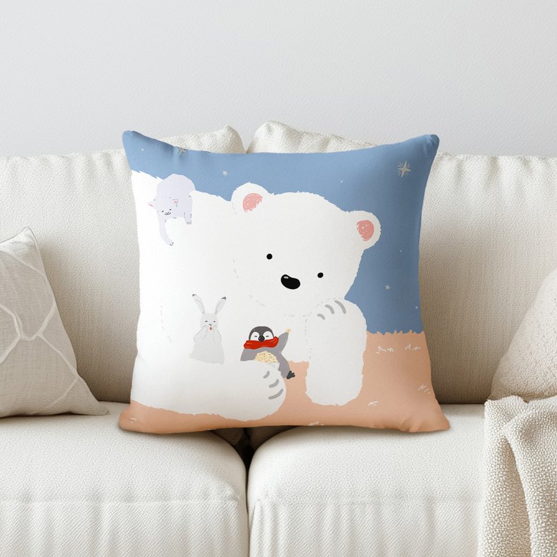 NEW White Bear Series Cushion - Items for Display - Cotton & Hemp 