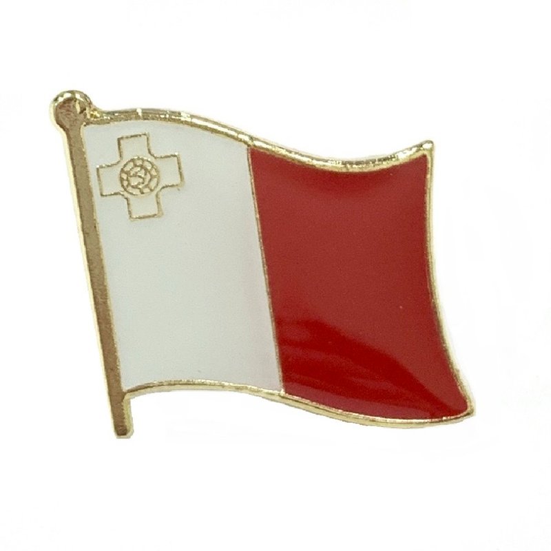 Malta Malta flag flag badge parade country pin emblem accessories election patriotic - Brooches - Other Materials Multicolor