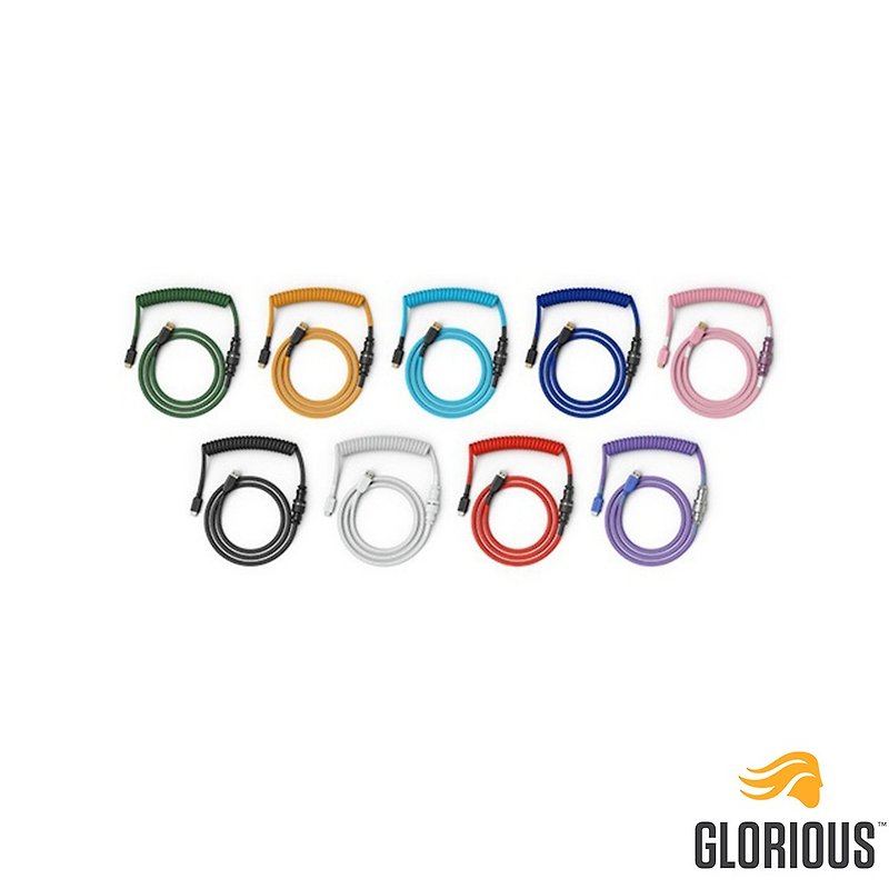 Glorious Type-C to USB 傳輸捲線 - 電腦配件 - 其他材質 多色