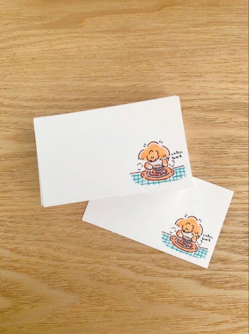 ステーキな メッセージカード 【5枚入り】 - 卡片/明信片 - 紙 