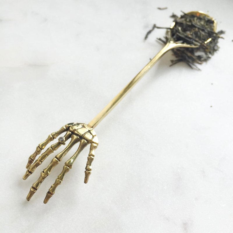 Teapot - Hand Brass Bone - 刀/叉/湯匙/餐具組 - 其他材質 