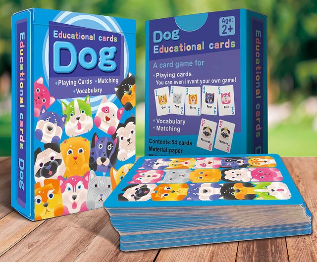 ロイヤルレヨユ 子供用キューブ教育用トランプ 犬 ショップ Royalplayingcards Pinkoi