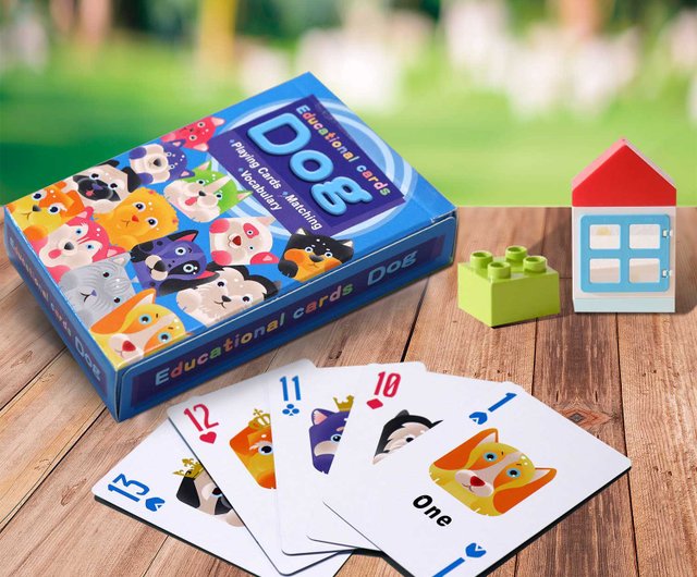 ロイヤルレヨユ 子供用キューブ教育用トランプ 犬 ショップ Royalplayingcards Pinkoi