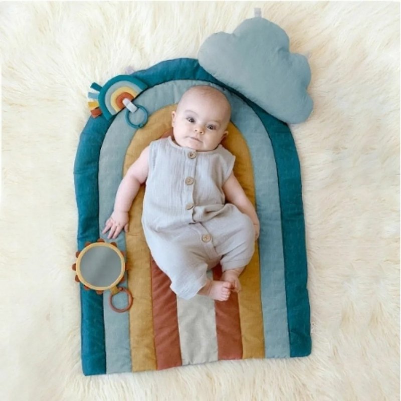 【Itzy Ritzy, USA】Rainbow Game Mat Baby Soothes Toys Soothes Doll Baby Feeling System - Kids' Toys - Cotton & Hemp 