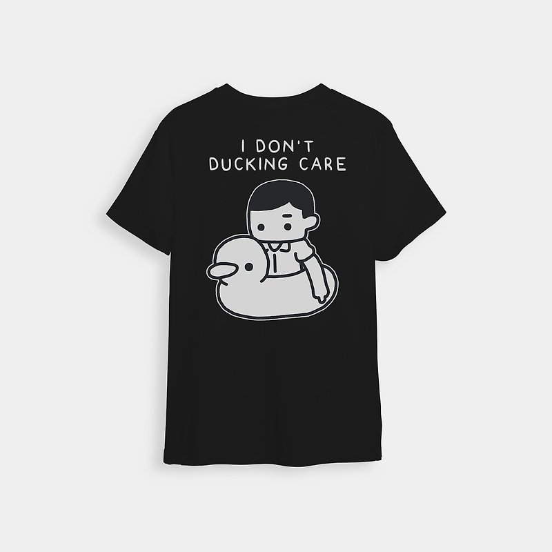I Don't Ducking Care | T 恤 - 男 T 恤 - 棉．麻 