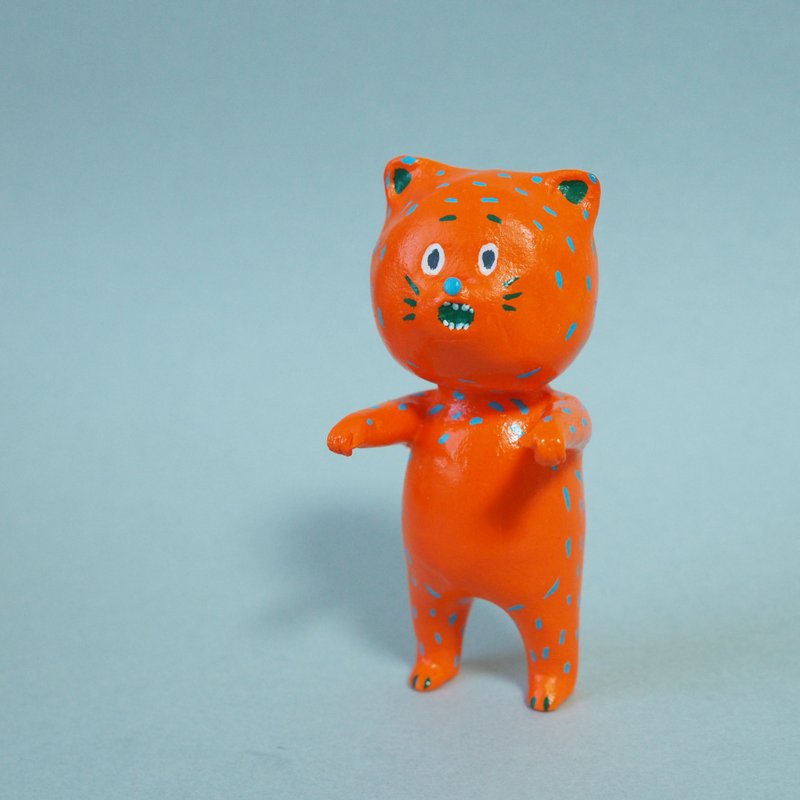 Orange bear - 公仔/玩偶 - 黏土 橘色