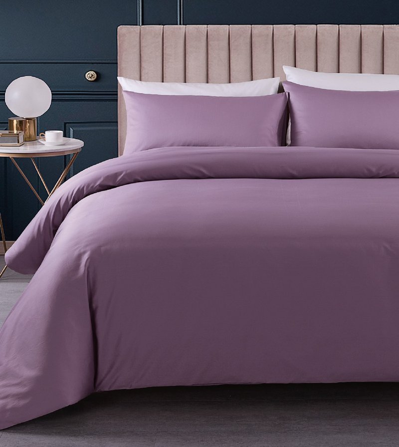 (SP052) Sicili 1200-needle solid color long-staple cotton series - Bedding - Cotton & Hemp Purple