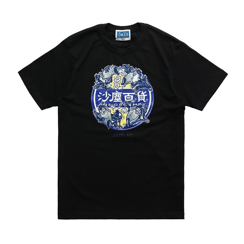 Sand & Dust Department Store‧Cantonese Birds T-shirt - Unisex Hoodies & T-Shirts - Cotton & Hemp Black