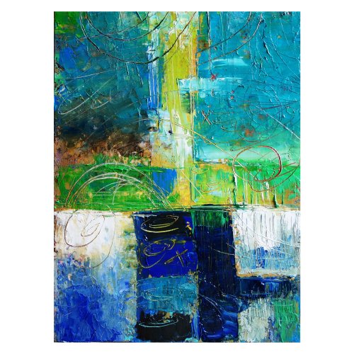 抽象サンセット絵画油絵オリジナルアートアートワークインパスト