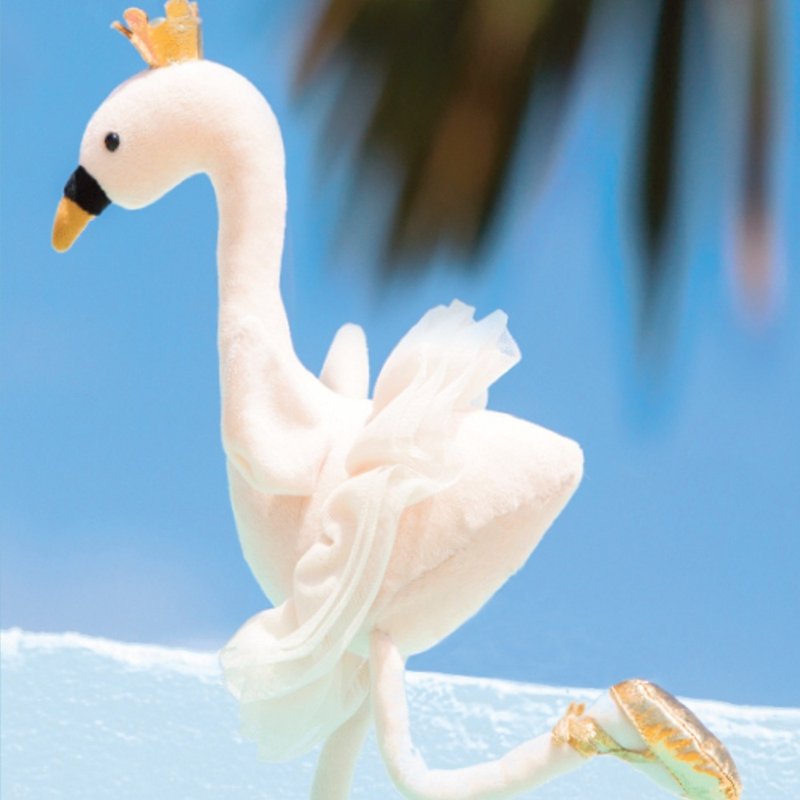 Jellycat Fancy Swan 華麗天鵝 約34公分 - 玩偶/公仔 - 棉．麻 金色