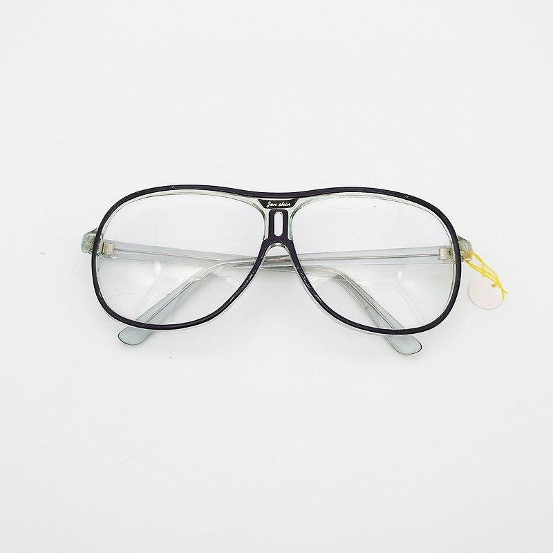 90年代のレトロな平野ガラス眼鏡29 - 眼鏡・フレーム - その他の素材 ブラック