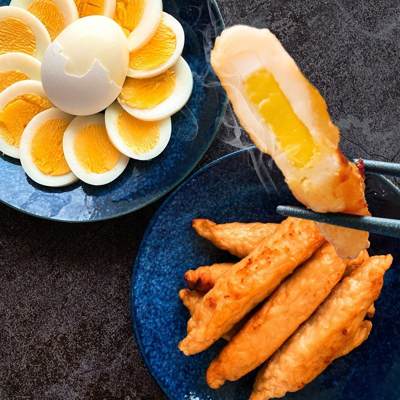 【東港阿珠黑輪】手工蛋黃旗魚黑輪(11條/包)(任選1/3/6/10包) - 料理包/調理包 - 其他材質 