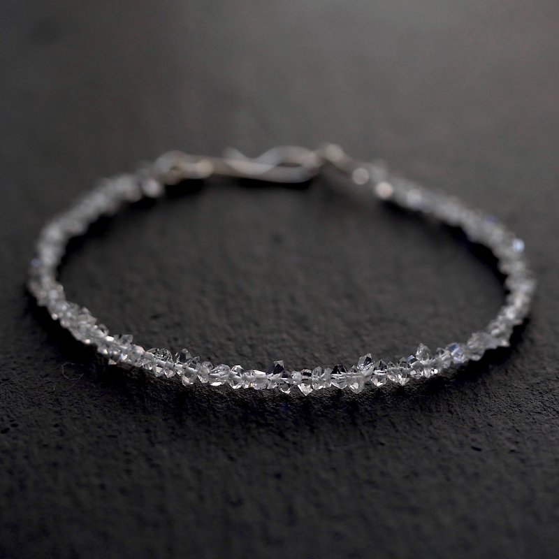 Tiny Herkimer diamonds Bracelet