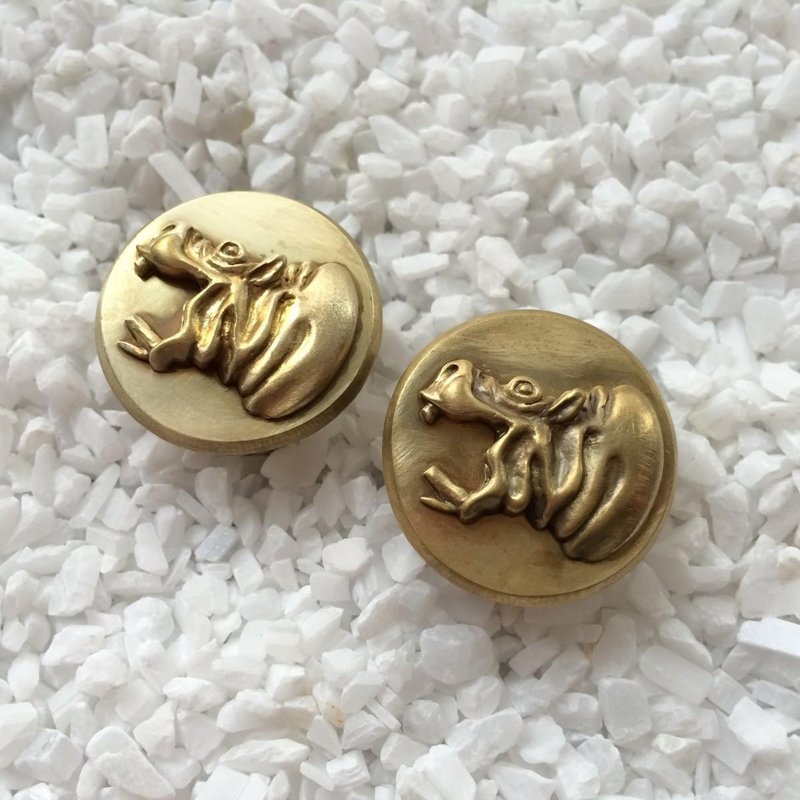 Bar end plugs - Hippopotamus (pair) - 其他 - 其他金屬 金色