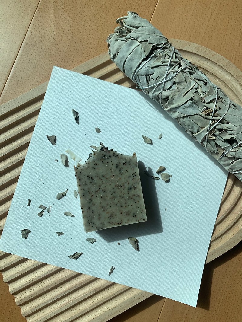 Black Moon tarot x Soaporatory sage soap - Soap - Other Materials White
