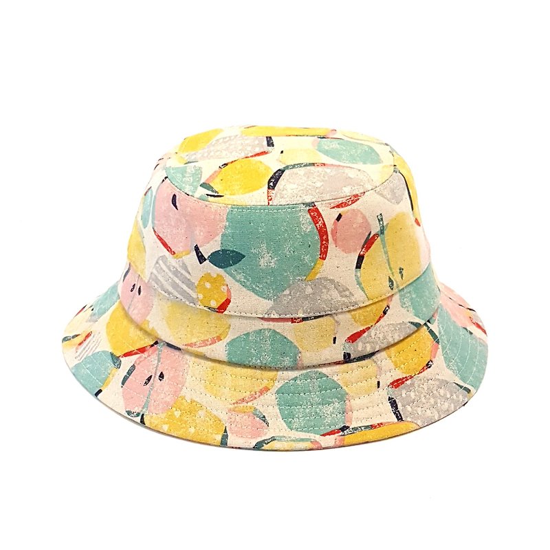 British disc gentleman hat - Impression Apple (yellow) # # Joker all season # Japanese cloth - Hats & Caps - Cotton & Hemp White