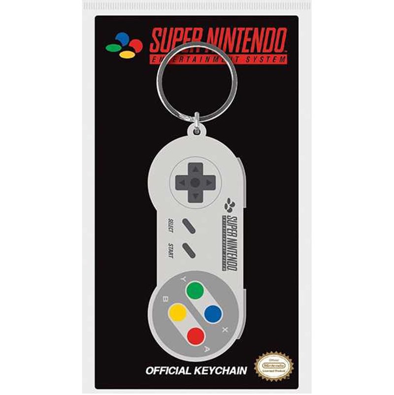 [Nintendo] Super Handle Shape (Super Nintendo SNES) - Imported Key Ring - Keychains - Other Materials Multicolor