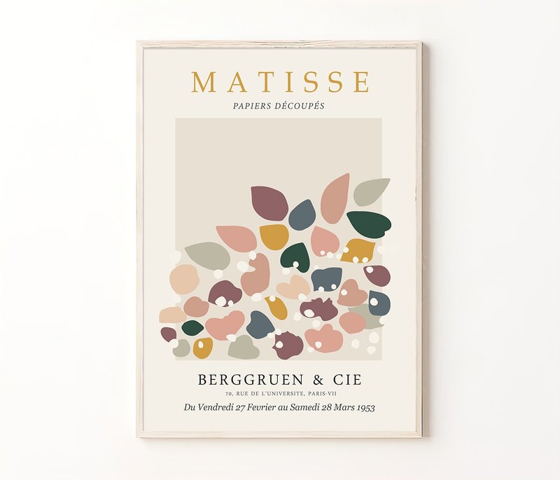 Matisse Flower Poster instant download - 其他數碼設計 - 其他材質 