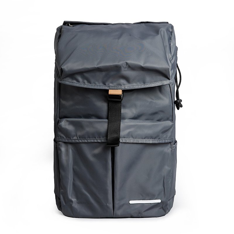 MA1 Flight Series-17吋 Lightweight Beam Back Backpack-Carbon Black-RBP321CH - กระเป๋าเป้สะพายหลัง - ไนลอน สีเทา