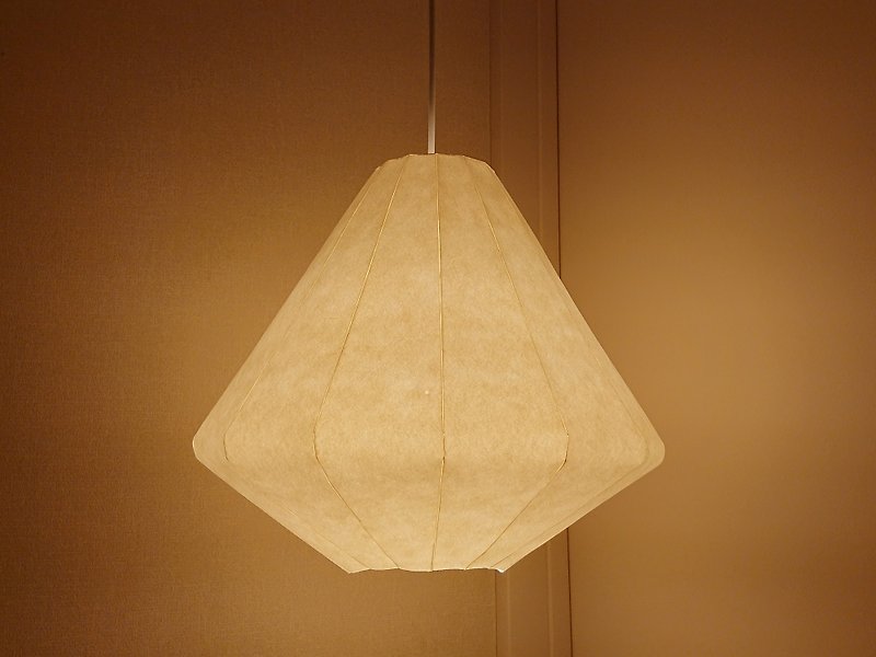 โคมไฟระย้าทรงกรวยโป๊ะโคมกระดาษญี่ปุ่น - โคมไฟ - กระดาษ ขาว